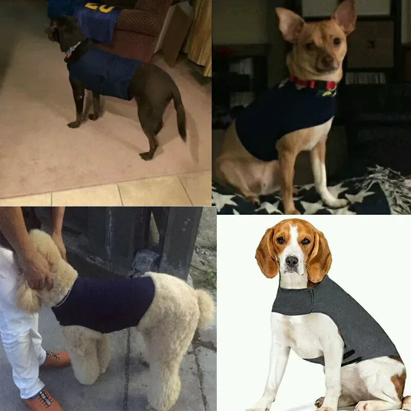 Dog Anxiety Vest, Calming Wrap Dog Stress Relief Jacket ,Anti Anxiety Vest ,Wrap Keep Calm Soft Clothing for Pets Dog Clothes