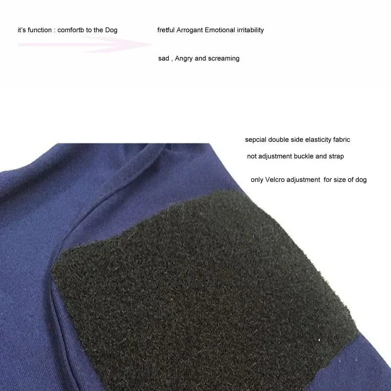 Dog Anxiety Vest, Calming Wrap Dog Stress Relief Jacket ,Anti Anxiety Vest ,Wrap Keep Calm Soft Clothing for Pets Dog Clothes